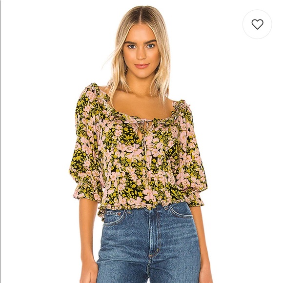 Free People Tops - 💚Free People Sweet Memories Blouse - Black Combo
